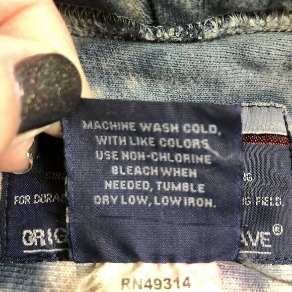 Champion Reverse Weave Norwich University Tie Dye Hooded Sweatshirt XL OOAK - Picture 4 of 10